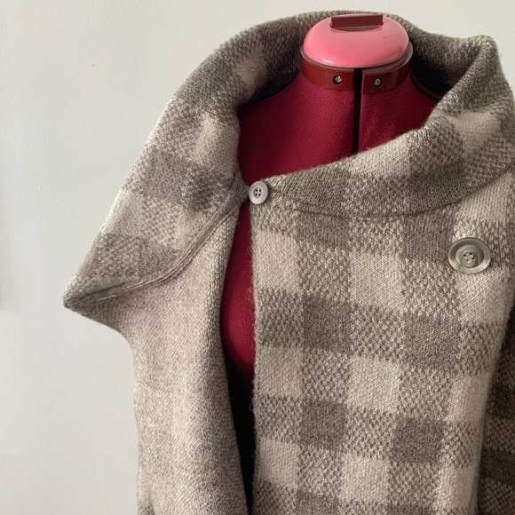 ELLEN TRACY FUNNEL NECK SWEATER JACKET - Picture 3 of 7